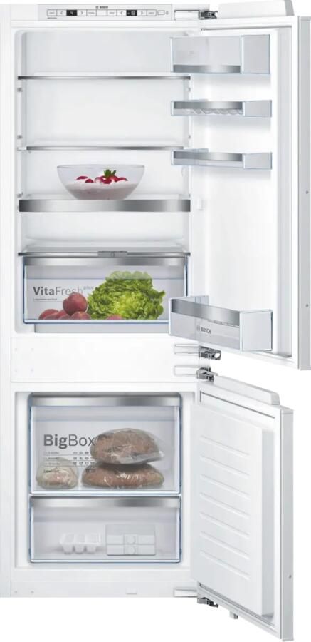 Bosch KIS77AFE0 Serie 6 Inbouw Koel-vriescombinatie 157.8 x 55.8 cm Stil Groente en fruit langer vers door VitaFresh Led verlichting