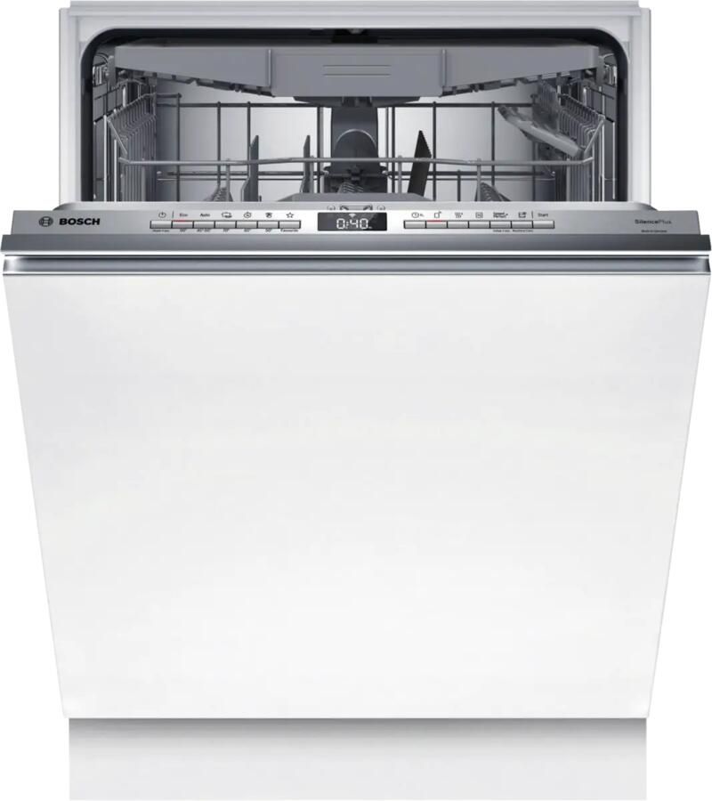 Bosch SBH4HCX07E Serie 4 Vaatwasser Inbouwvaatwasser Volledig integreerbaar 60 cm Energielabel C Geschikt voor Ikea keukens -Extra Droog: optie voor extra grondige droogresultaten