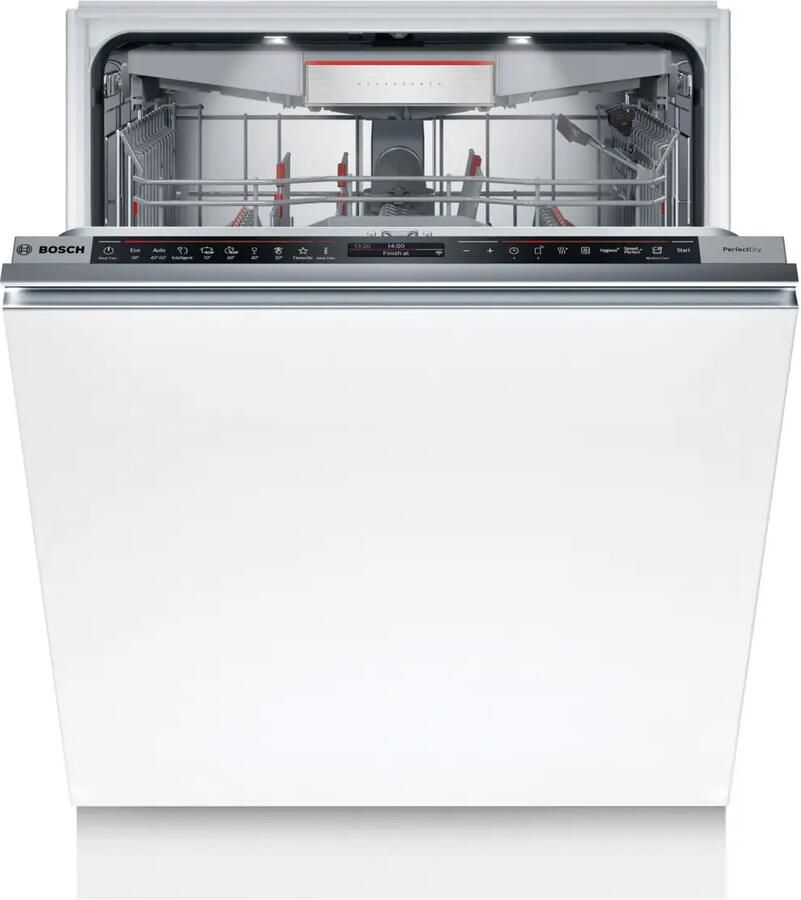 Bosch SMD8TCX04E Series 8 Inbouwvaatwasser 60 cm Volledig integreerbaar Home Connect Energielabel A Perfecte droogresultaten met laag energieverbruik door PerfectDry Zeolith