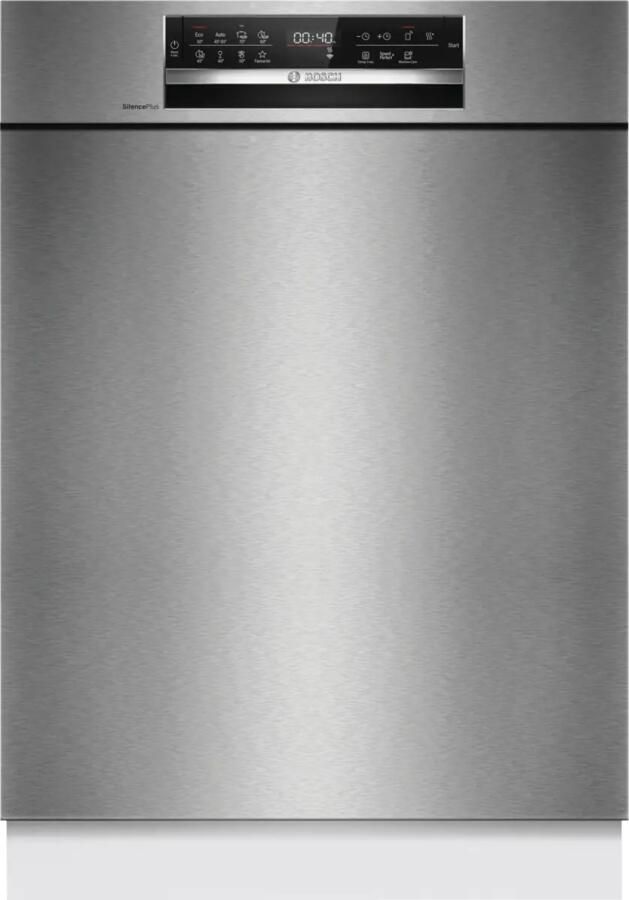 Bosch SMU6ECS12E Serie 6 Inbouwvaatwasser 60 cm Geborsteld staal Energielabel A Home Connect