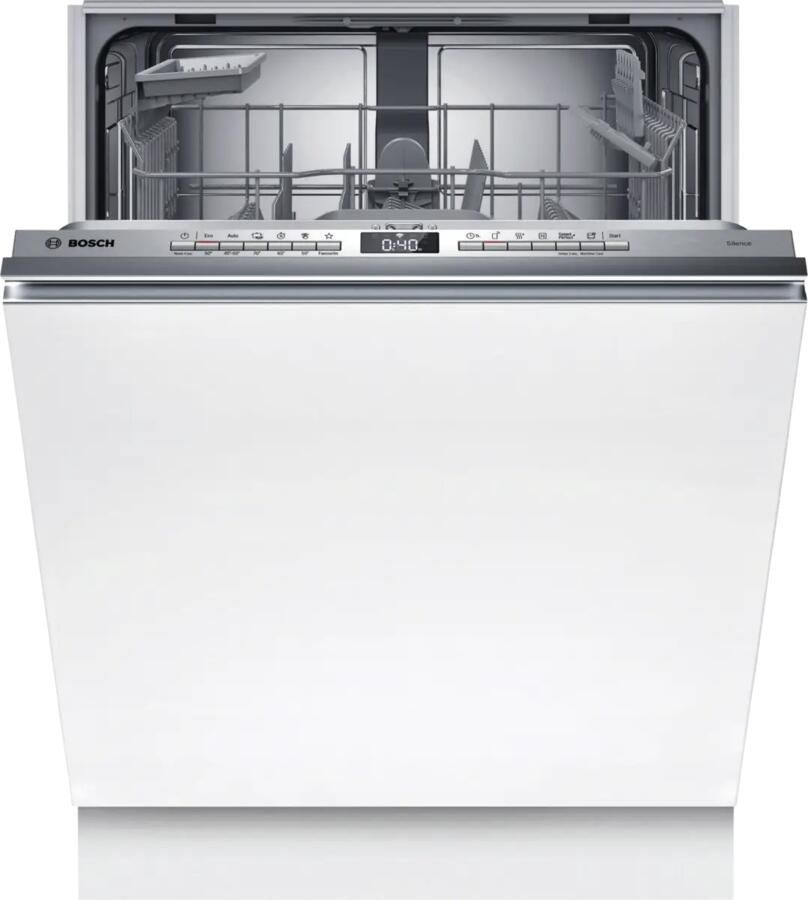 Bosch SMV4HTX11E Serie 4 Vaatwasser Inbouwvaatwasser Volledig integreerbaar 60 cm Energielabel C Extra Droog: optie voor extra grondige droogresultaten Home Connect