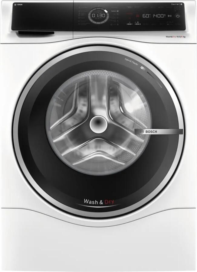 Bosch WNC254A0NL Serie 8 Was-droogcombinatie Wassen en drogen in 1 Extra stil 10 5 6 kg Automatisch doseren Met stoom Home Connect