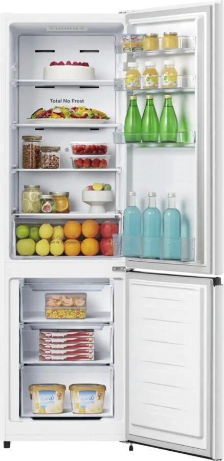 Hisense RB329N4AWE Koel-vriescombinatie Energielabel E No-Frost Wit Multi Air Flow Fast Freeze 255 Liter
