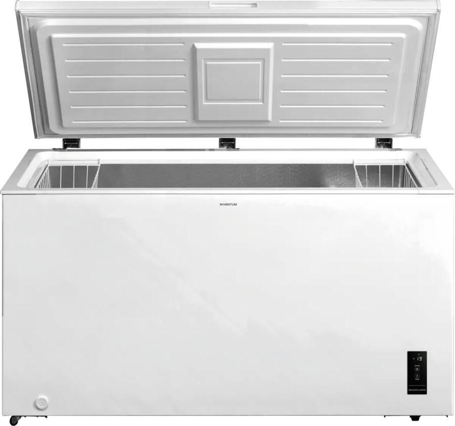 Inventum VK1422W Low Frost extra grote vrieskist 418 liter 141 6 cm breed Supervriezen Geschikt voor garage tot -15°C Digitale thermostaat Diepvrieskist 2 opbergkorven Wit