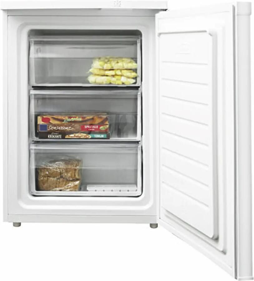 Inventum VR600 tafelmodel vriezer 98 liter 60 cm breed Energielabel D Diepvries Compact Vrijstaand 3 lades 2 plateaus Wit