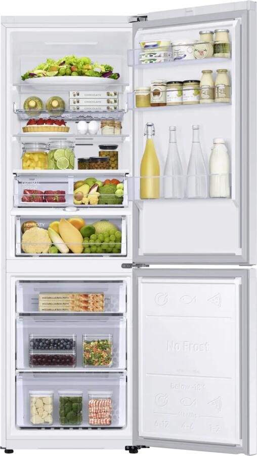 Samsung RB34C605CWW Koel-vriescombinatie 344 liter Energielabel C Wit WiFi