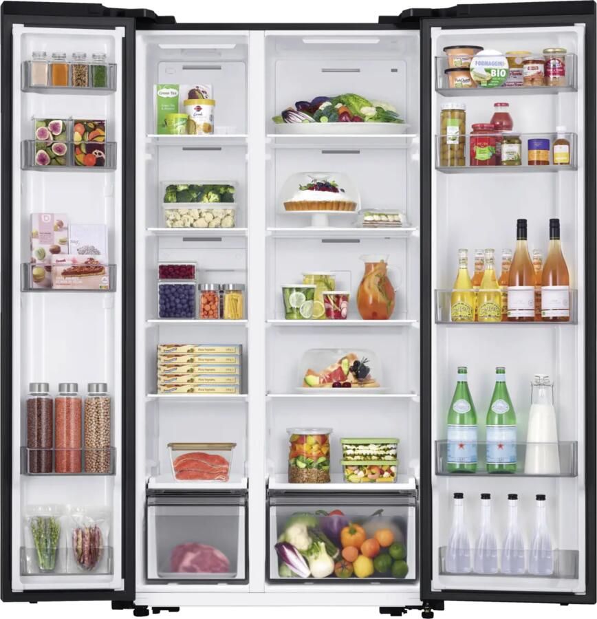 Samsung Side By Side RS57DG400EM9EF | Zwarte Koelkasten | 8806095757360