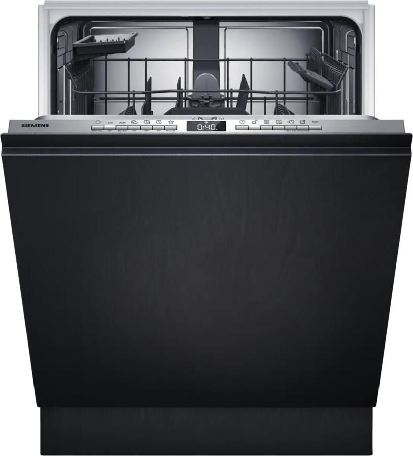 Siemens SN63EX22AE iQ300 Inbouwvaatwasser Volledig integreerbaar 60 cm Energielabel A Home Connect varioSpeed Plus op je vaat tot wel drie keer zo snel schoon