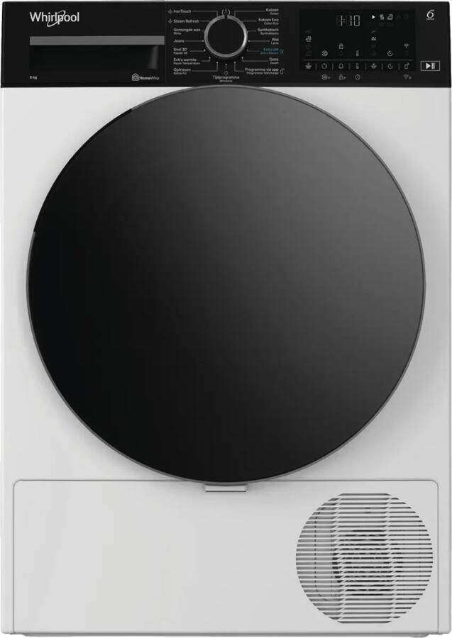 Whirlpool C WD 86M WBS BE wasdroger Vrijstaand Voorlader 8 kg Wit