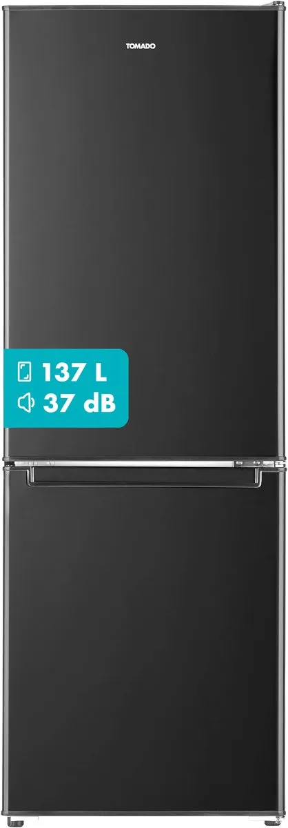 Tomado TCR1420B koel-vriescombinatie, 173 liter, zwart