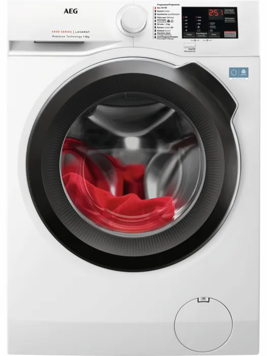 AEG LF6286BB4 wasmachine, 8 kg, 1600 toeren, voorlader Wit