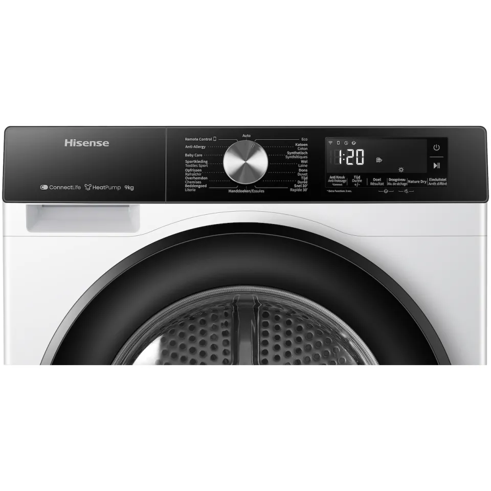Hisense DH3S902BWCC warmtepompdroger wit