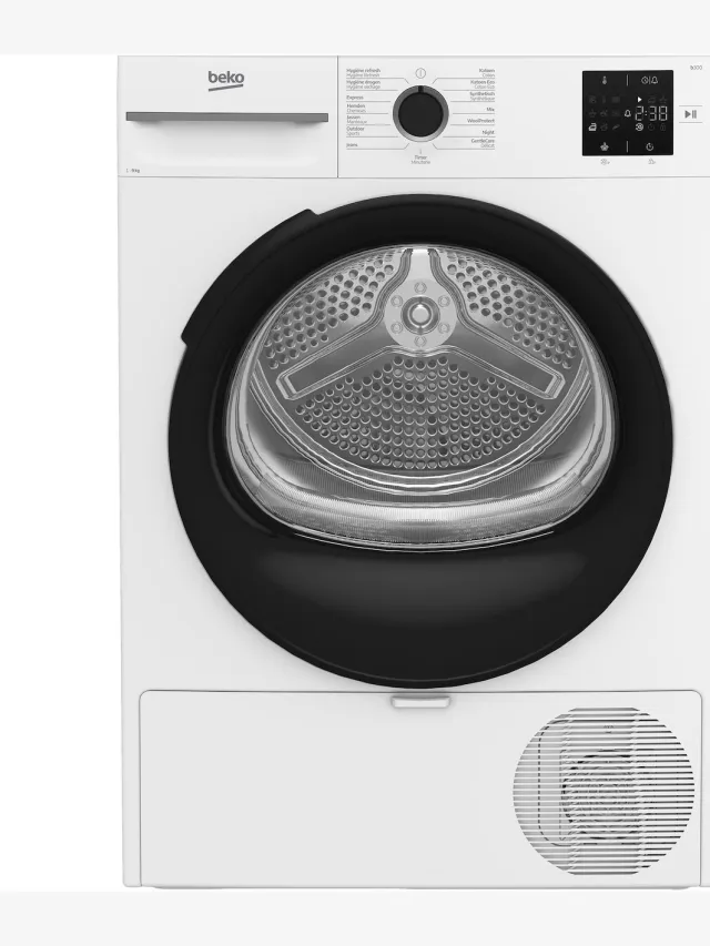 Beko BM3T3924W warmtepompdroger, energieklasse B, wifi wit, foto 2