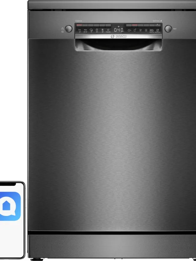 Bosch SMS4HVC03E - Vrijstaand vaatwasser - 14 couverts - verbinding met app - 46 dB Zilver