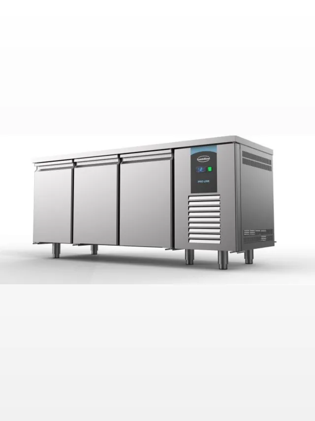 Combisteel Bakkerij Koelwerkbank - PRO LINE - 615L - 3 Deuren EN600x400-2°C/+8°C - Geforceerd - 2100x800x850mm Grijs