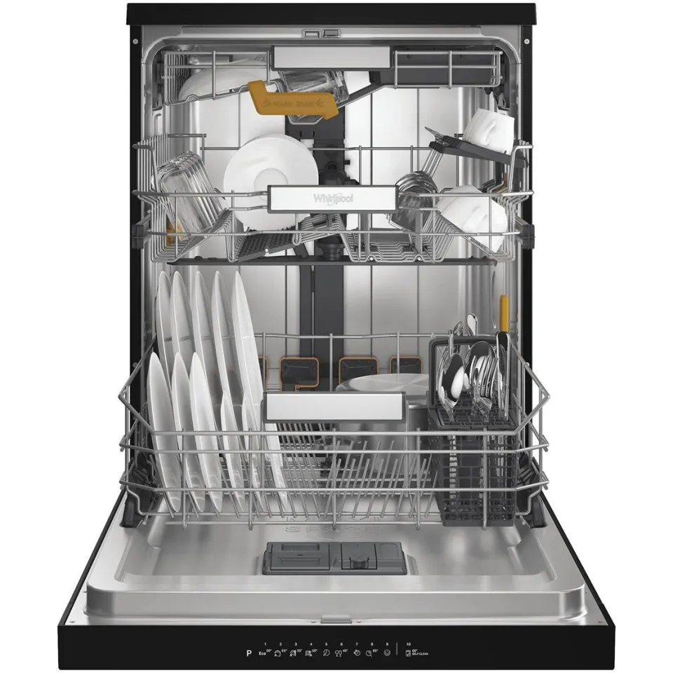 Whirlpool W8F HP51BS vaatwasser, vrijstaand zwart, foto 2