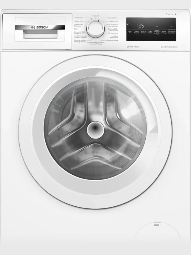 Bosch WAN282E4FG - Serie 4 - Wasmachine - Wasmachine met stoom - 1400 rpm - NL/FR display - Energielabel A - Iron Assist: stoom vermindert kreukels tot 50% Wit