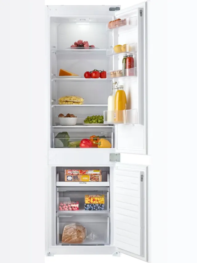 Inventum IKV1786S 178 cm stille inbouw koel-vriescombinatie - Koelkast met vriesvak - Energiezuinig - Supervriezen - Vershoudlade - 251 liter - Pizzavak - Sleepdeur - Wit