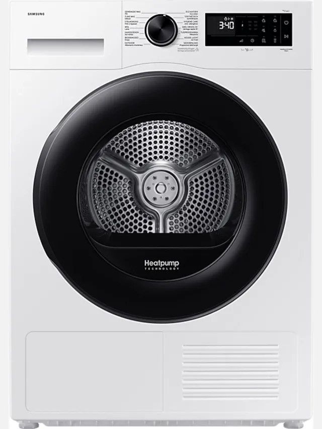 Samsung DV8UDG52B0AE QuickDry 35min warmtepompdroger 8 kg wit