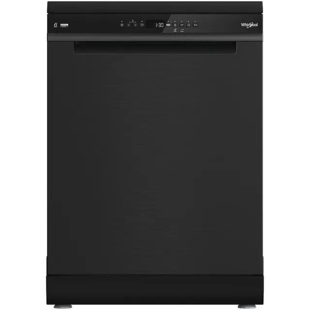 Whirlpool W8F HP51BS vaatwasser, vrijstaand zwart