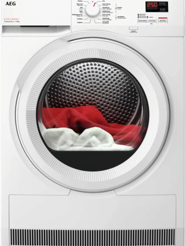 Aeg TR78AK12B 7000 SensiDry® - Warmtepompdroger - 8 kg - NL/FR Wit