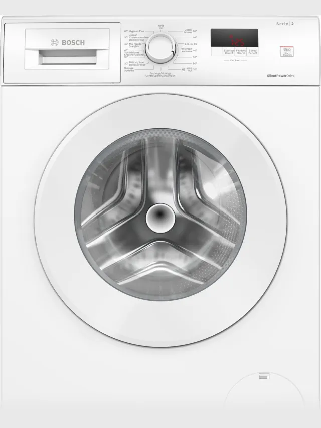 Bosch WGE02402FG - Serie 2 - Wasmachine - 7 kg - 1400 rpm -Energielabel A - 65% snellere was door SpeedPerfect - NL/FR display - Stil en zuinig model wit