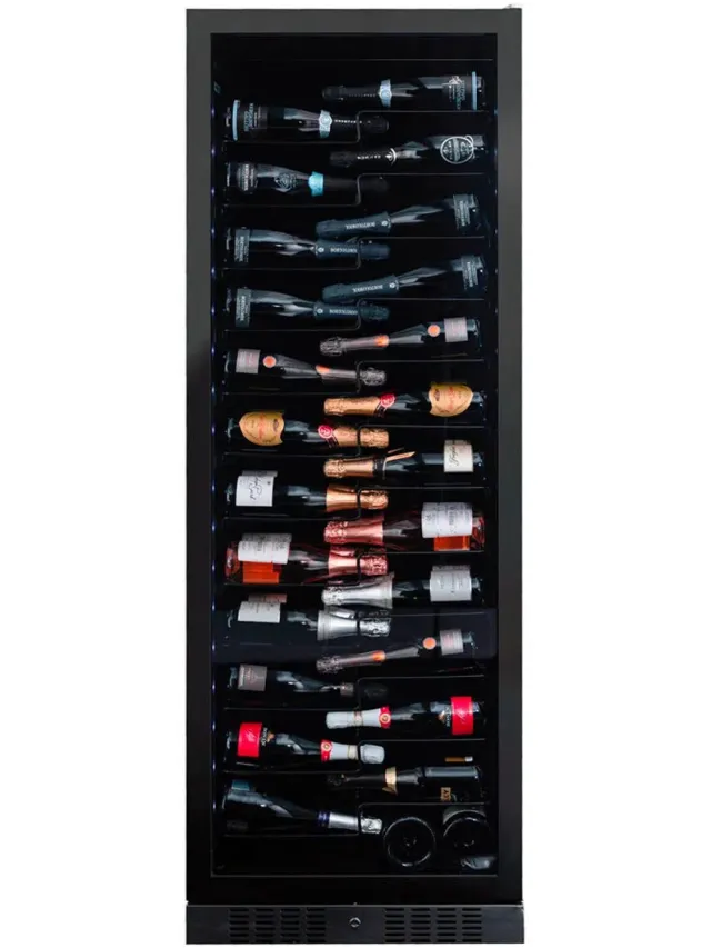 Dunavox Sera-143 Vrijstaande Wijnkoelkast DX-143.468MB 143 flessen, Matzwart Mat Zwart