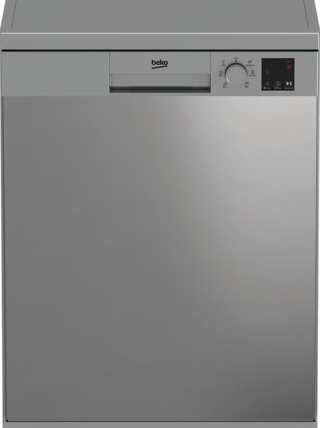 Beko DVN06430X - Vrijstaande Vaatwasser - 14 couverts - SelFit - Schuivende bestekbak Roestvrijstaal