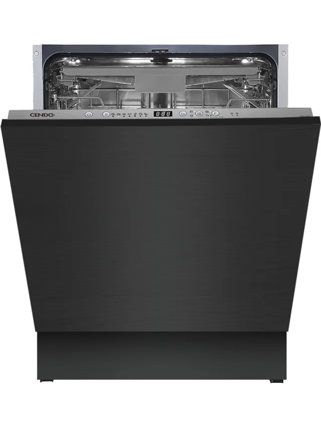 CENDO VW812D44-ECO inbouwvaatwasser, 60 cm, 14 couverts RVS