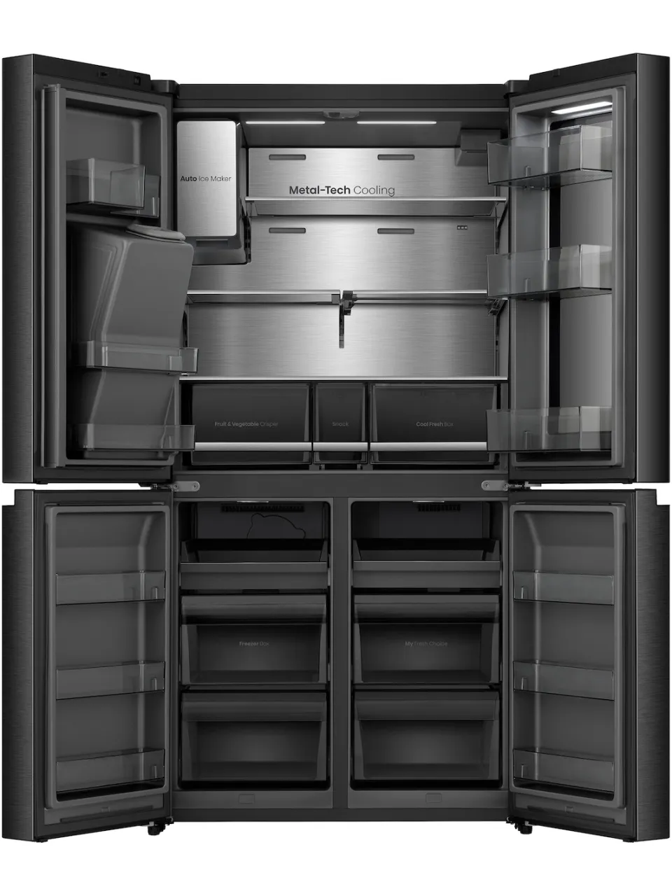 Hisense RQ600P7SKE Amerikaanse koelkast Zwart, foto 4