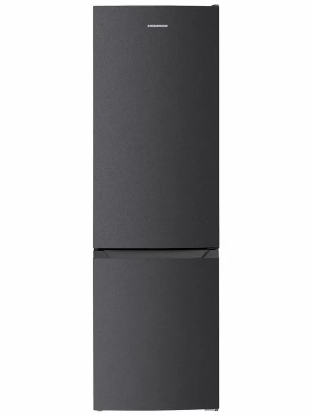 Heinner HC-HM315INVDGD Koel-vriescombinatie – 315 L – Inverter Compressor – Energieklasse D – Elektronische Bediening – Super Freeze – Vingerafdrukbestendige Afwerking – Antracietgrijs – 5 Jaar Garantie