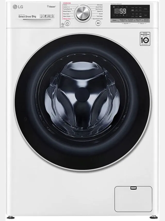 LG F4V909P2E wasmachine Voorbelading 9 kg 1400 RPM Wit