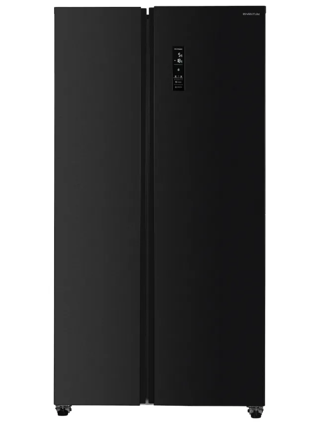 Inventum SKV0180B amerikaanse koelkast zwart