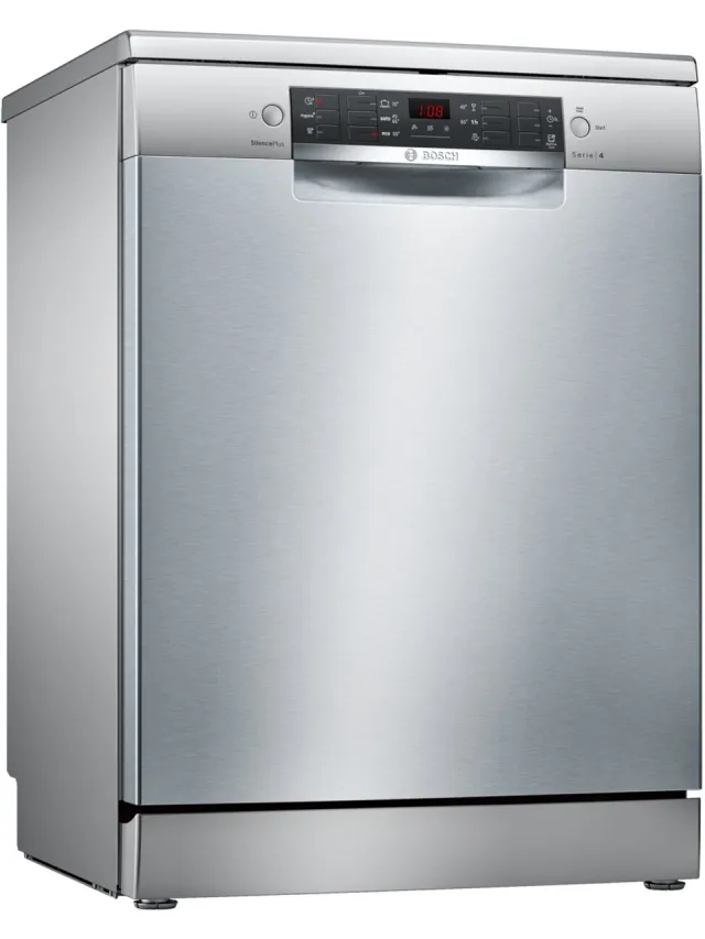 Bosch SMS46KI01E - Serie 4 - Vrijstaande vaatwasser - 46 dB - 13 couverts - Energielabel E Roestvrijstaal