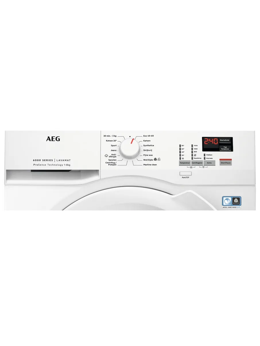 AEG LF6KIEL ProSense wasmachine wit, foto 2