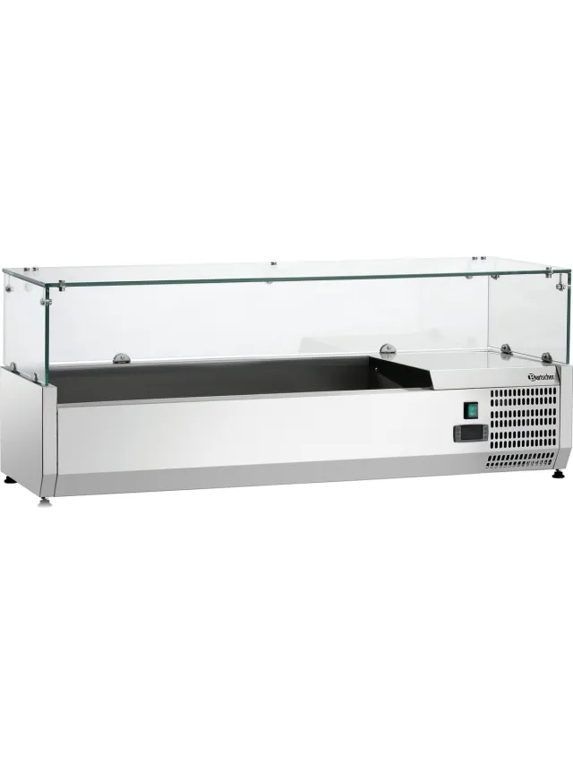 Bartscher Koelopzetvitrine GL3-1201 - Bartscher 110275 rvs