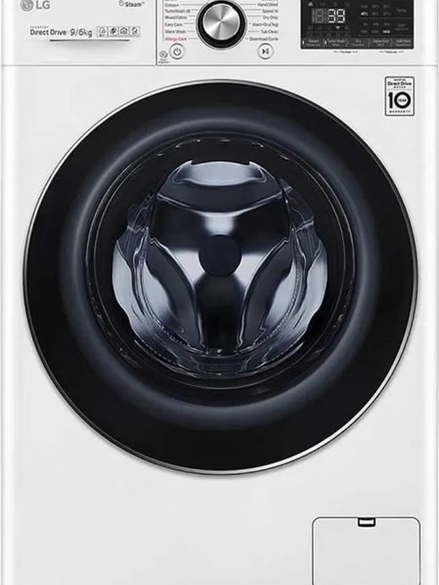 LG F4DV909H2E - Was-droogcombinatie - 50 liter - 6 kg - 1400 rpm Wit