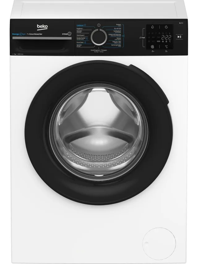 Beko b300 BM3WFU3741B wasmachine Voorlader 7 kg 1400 RPM Wit