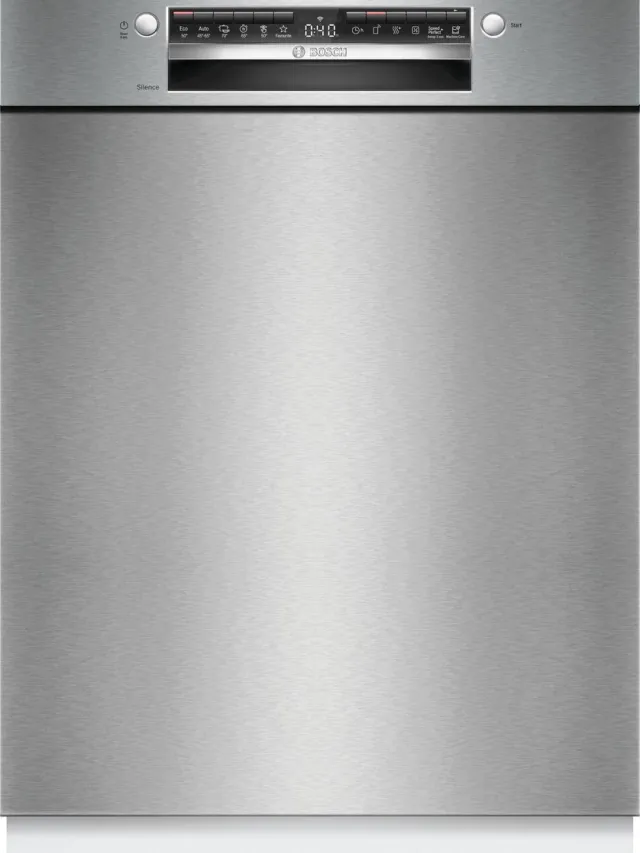 Bosch SMU4HTS14E - Serie 4 - Vaatwasser - Inbouwvaatwasser - Onderbouw - 60 cm - Energielabel C - Extra Droog: optie voor extra grondige droogresultaten Roestvrijstaal