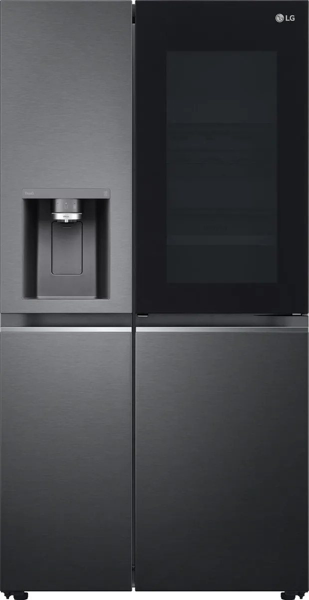 LG GSXV91MCAE Amerikaanse koelkast met InstaView™ Door-in-Door™ - 635L inhoud - DoorCooling+™ - Water- en ijsdispenser met UVnano™ - Total No Frost - Inverter Linear Compressor Mat Zwart