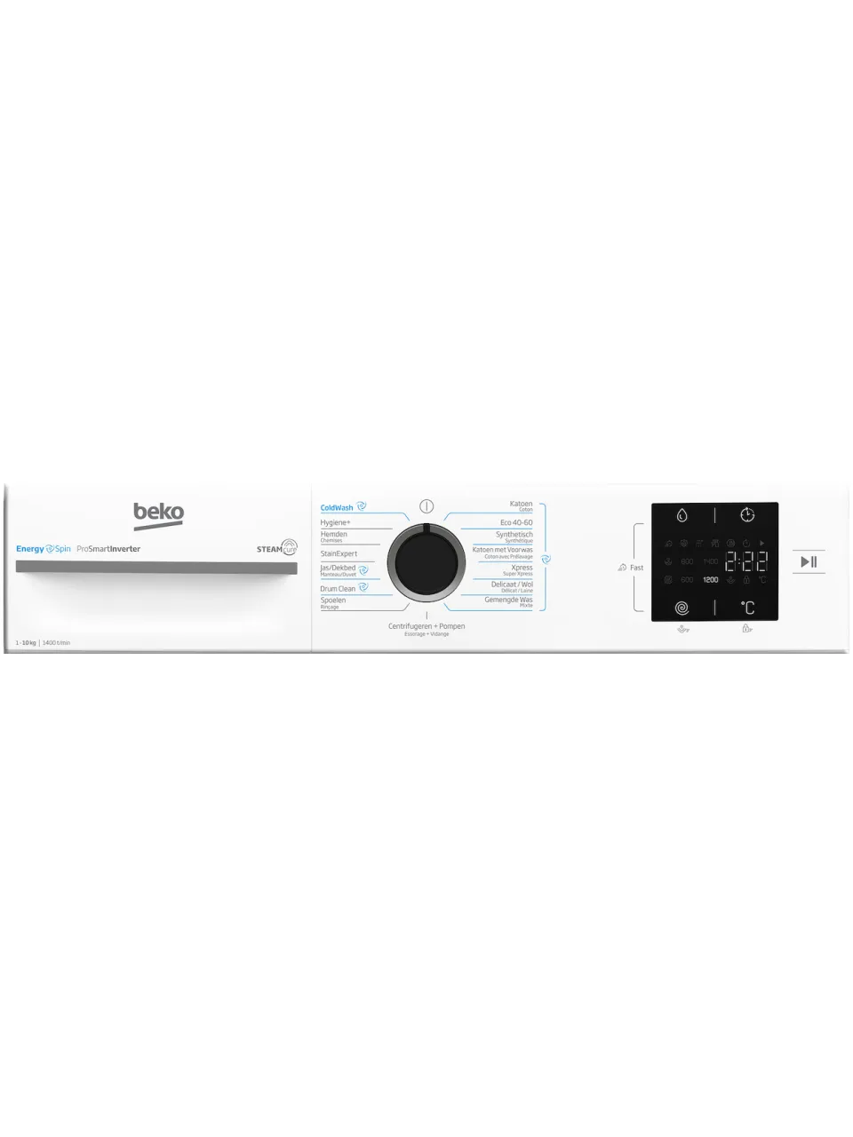 Beko BM3WFT31041W wasmachine wit, foto 4