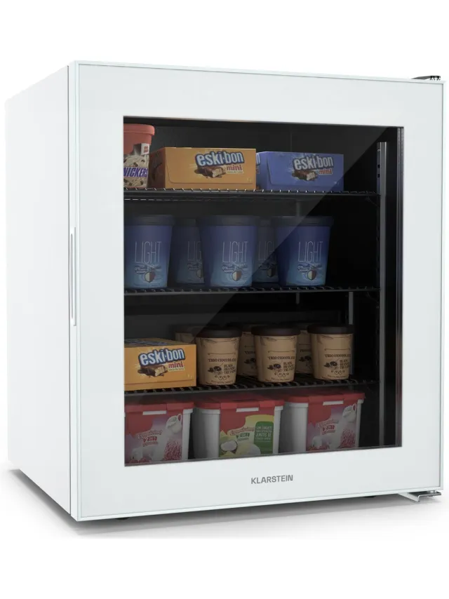 Klarstein Iceage 88 vrieskast, 88 liter, wit