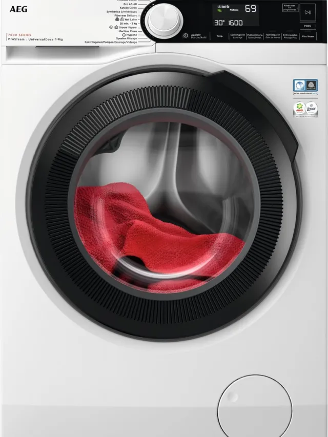 AEG LR75U964 7000 serie Prosteam - Wasmachine - Geschikt voor pods – Energielabel A - 9kg - NL/FR Wit