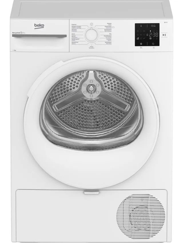 Beko BM3T38232CW 8KG Warmtepompdroger zuinig Wit