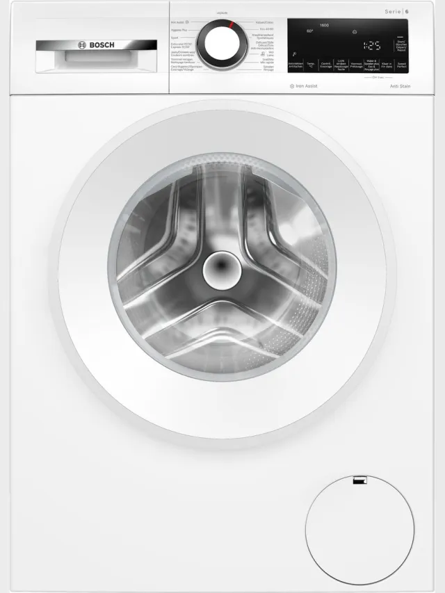 Bosch Serie 6 - WGG246ZEFG - Wasmachine - Wasmachine met stoom - 1600 rpm - 9 kg - Energielabel A - Iron Assist: vermindert kreukels tot 50% - NL/FR Display - Bespaar water met ActiveWater Plus Wit