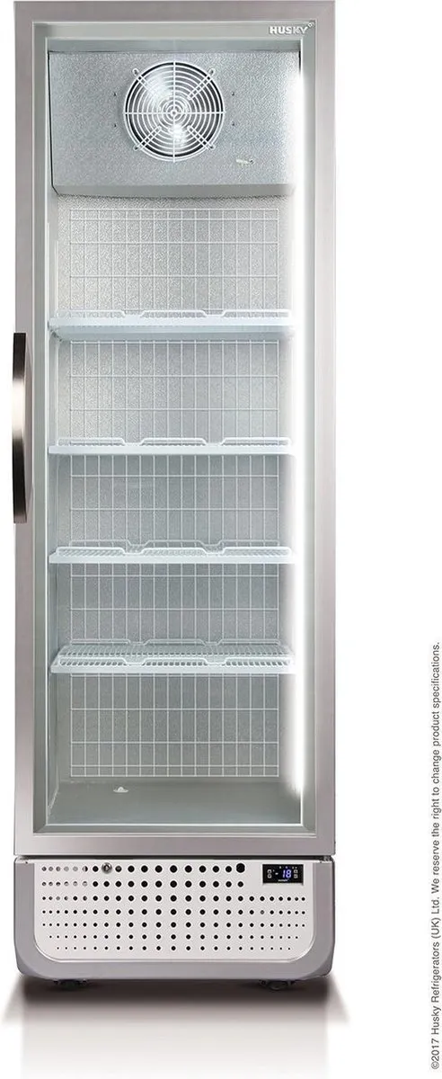 Husky F5PRO-FREEZER - Horeca Vriezer - 378 Liter - Met Glazen Deur Wit
