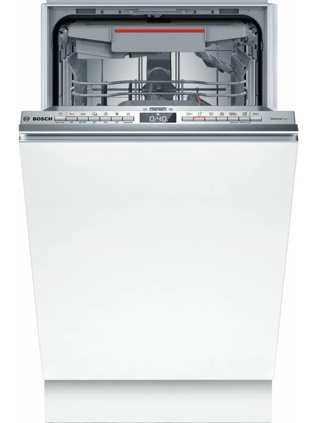 Bosch SPV4HMX49E inbouwvaatwasser, 45 cm met besteklade Niet van toepassing