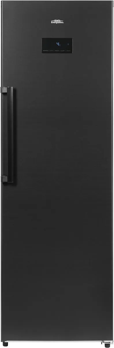 Everglades EVOD5051 - Hoge Koeler - Dark Inox - D Klasse - No Frost - 359 Liter - 39dB - Display Op Deur - 5 Jaar Garantie