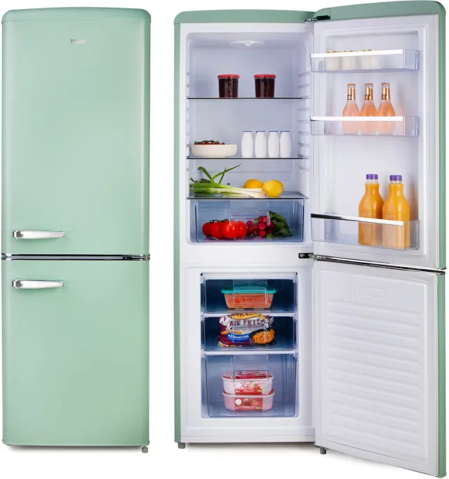 PRIMO PR196RKMG koel-vriescombinatie, 202 liter, vrijstaand Groen