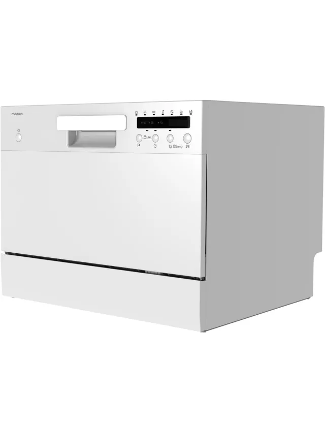 Medion Tafelvaatwasser DWT 60 (capaciteit 6 couverts, 7 programma’s, LED-display, 47 dB, MD37496), wit